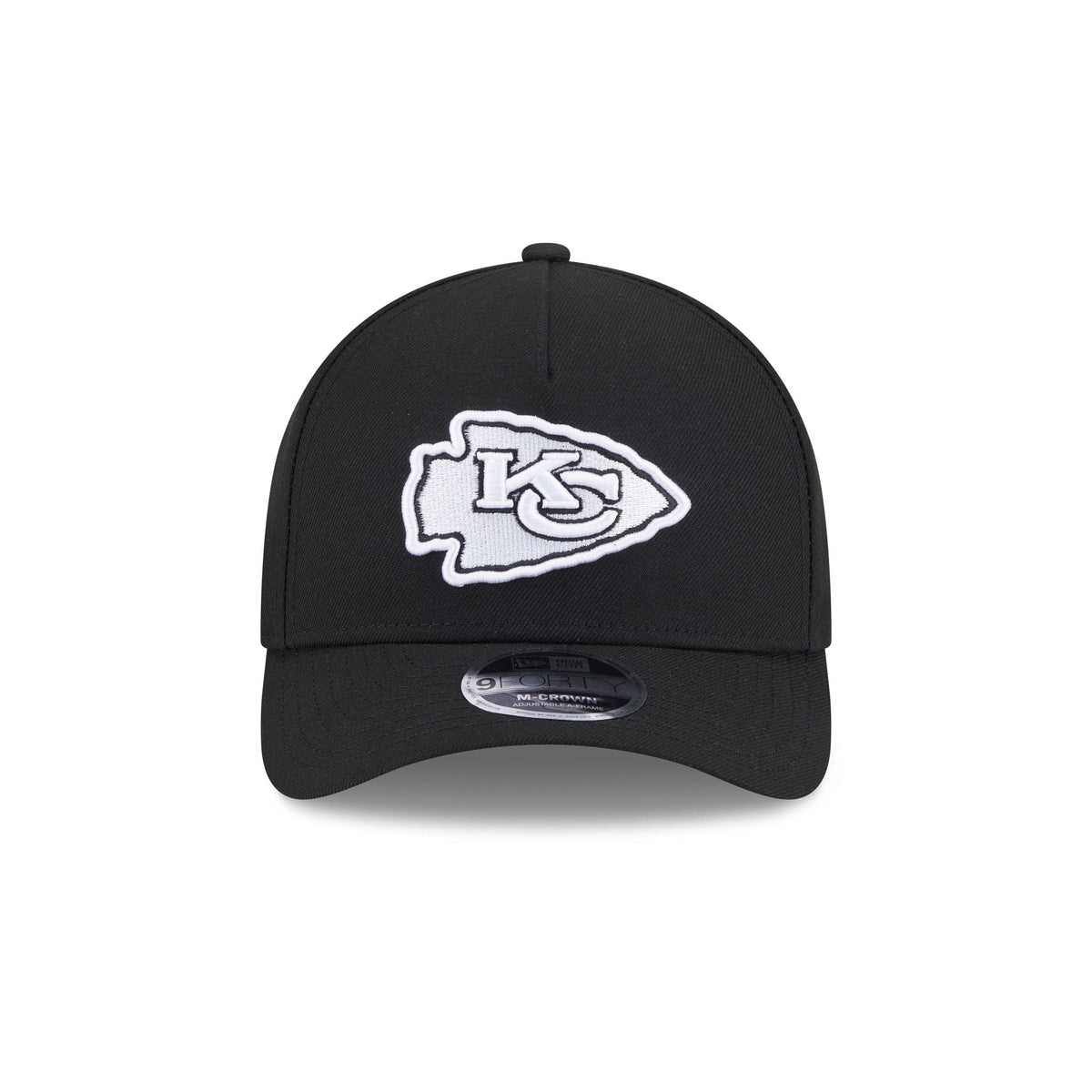 Kansas City Chiefs Black & White 9FORTY M-Crown A-Frame Snapback Hat
