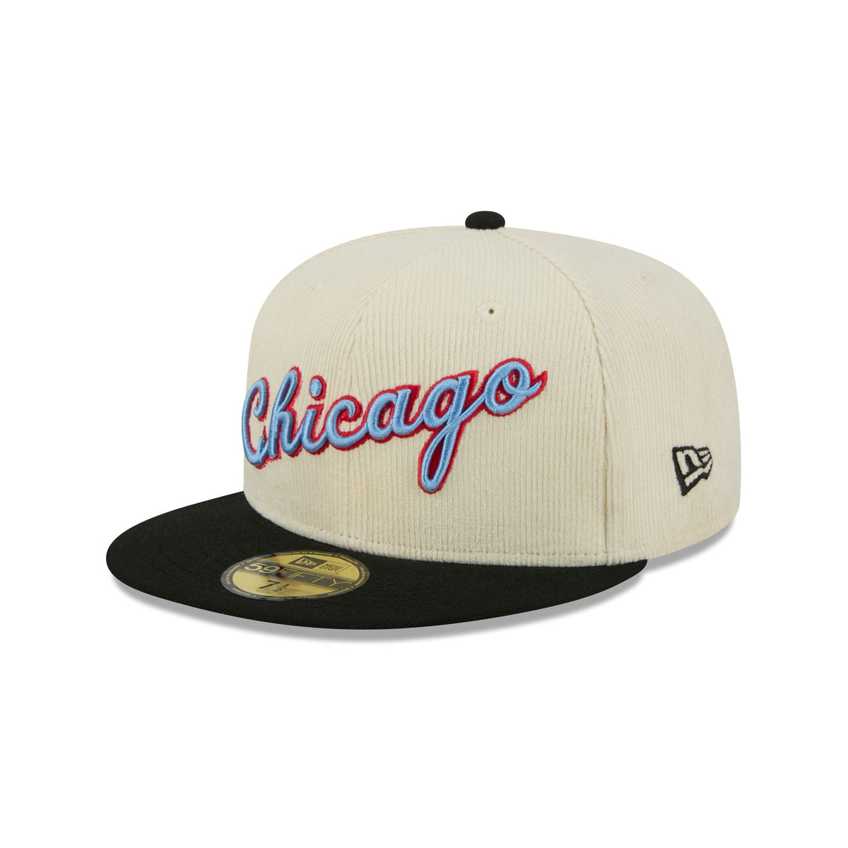 Chicago Bulls 2025 City Edition Chrome White Corduroy 59FIFTY Fitted Hat