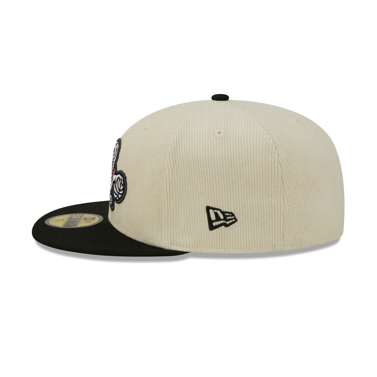 Toronto Raptors 2025 City Edition Chrome White Corduroy 59FIFTY Fitted Hat