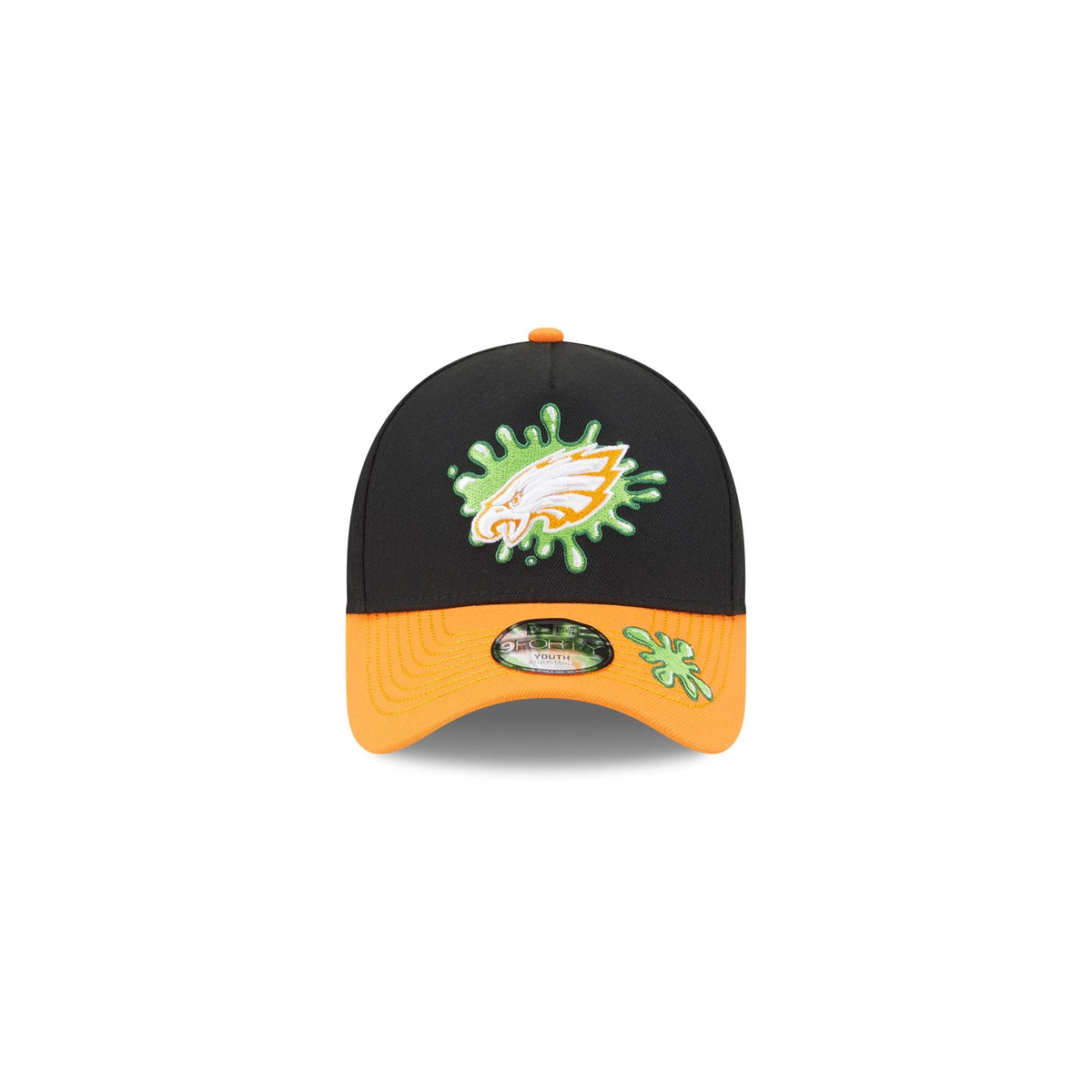 Nickelodeon Slime x Philadelphia Eagles Kids 9FORTY A-Frame Snapback Hat