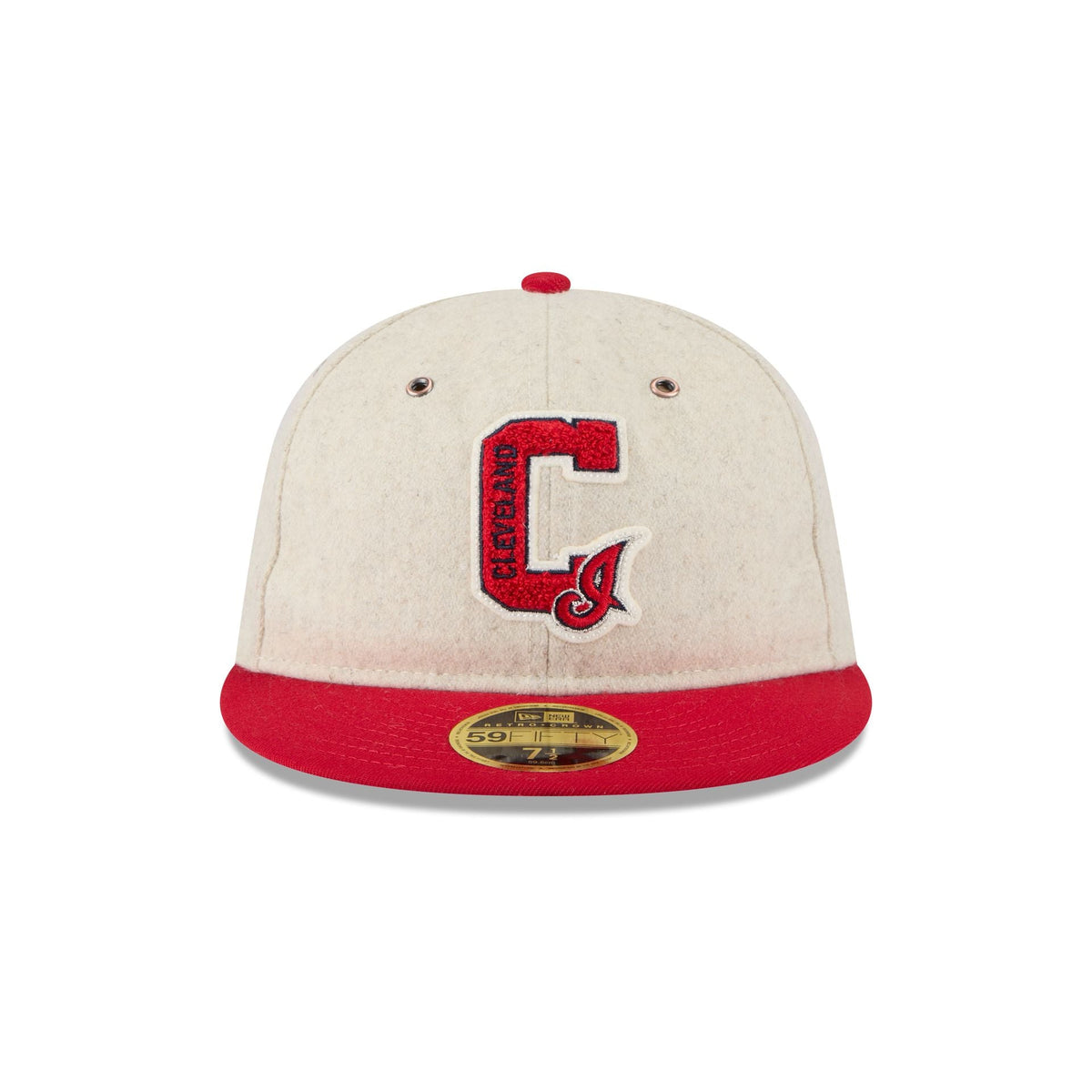 Cleveland Guardians Wool Letterman Retro Crown 59FIFTY Fitted Hat