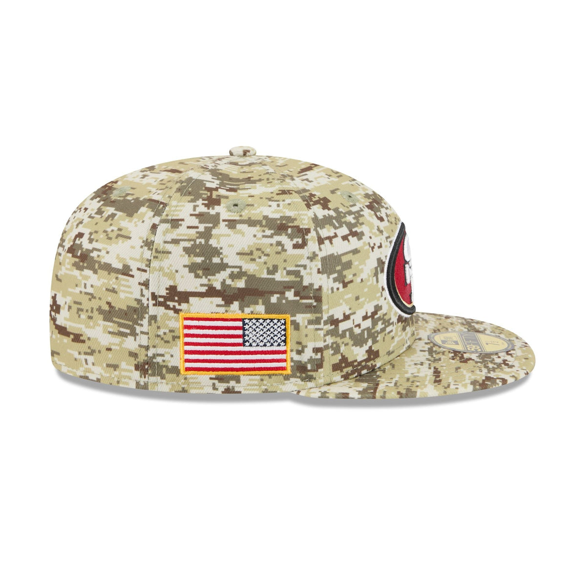 San Francisco 49ers 2025 Salute to Service Fan Gear 59FIFTY Fitted Hat