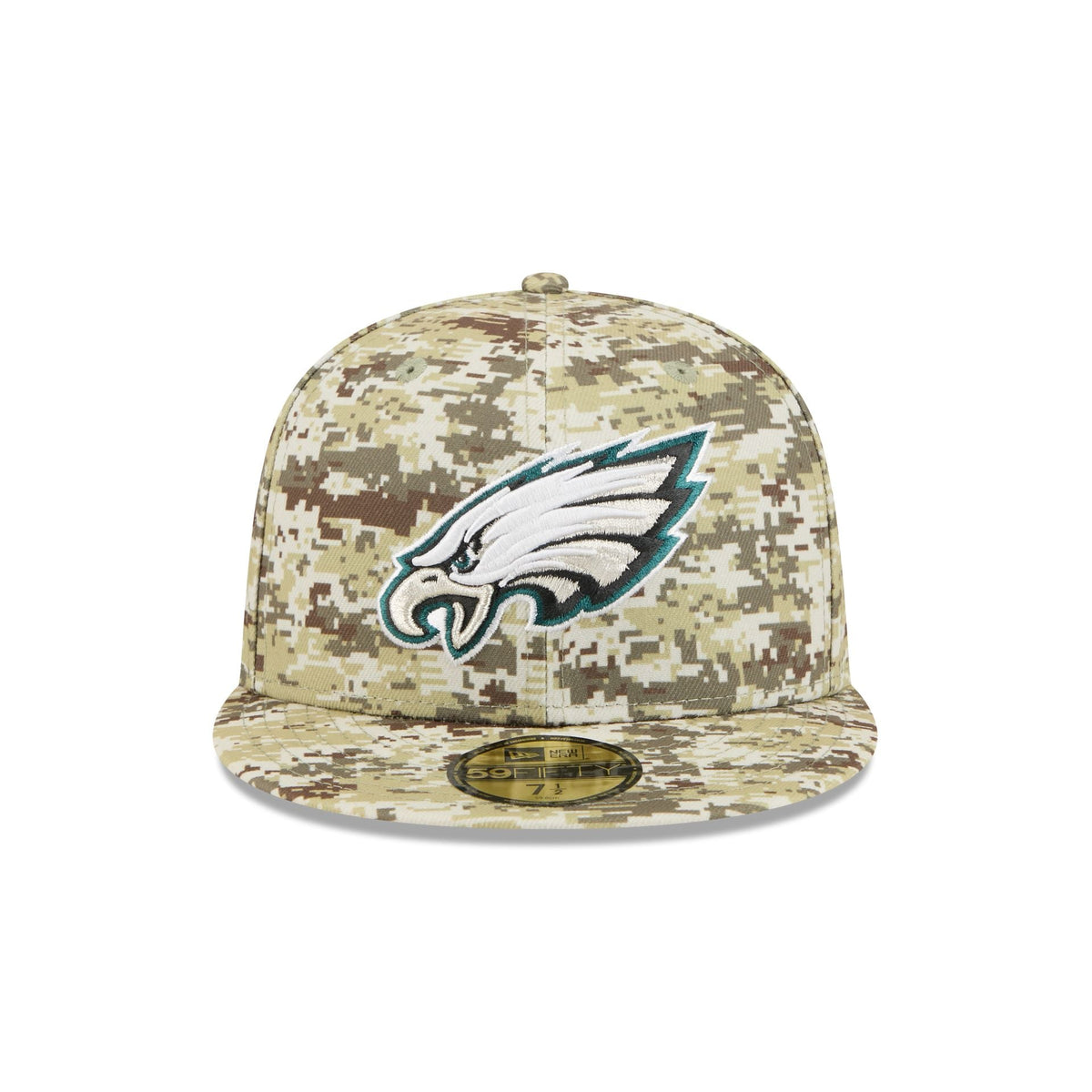 Philadelphia Eagles 2025 Salute to Service Fan Gear 59FIFTY Fitted Hat