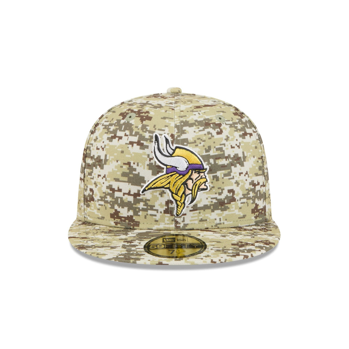 Minnesota Vikings 2025 Salute to Service Fan Gear 59FIFTY Fitted Hat