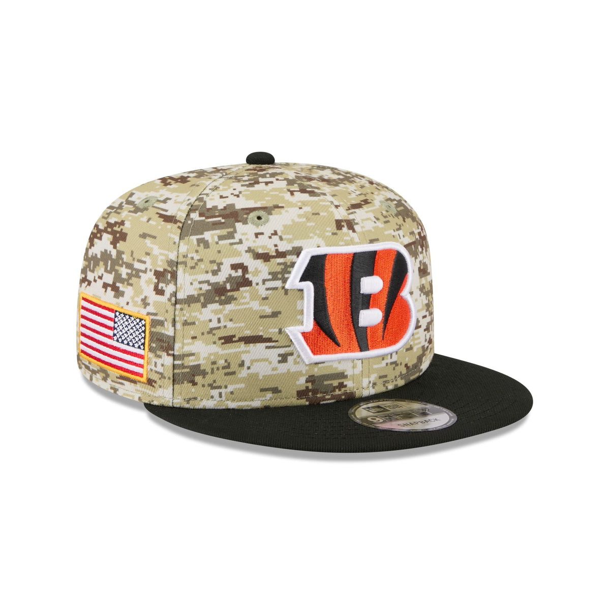 Cincinnati Bengals 2025 Salute to Service Fan Gear 9FIFTY Snapback Hat