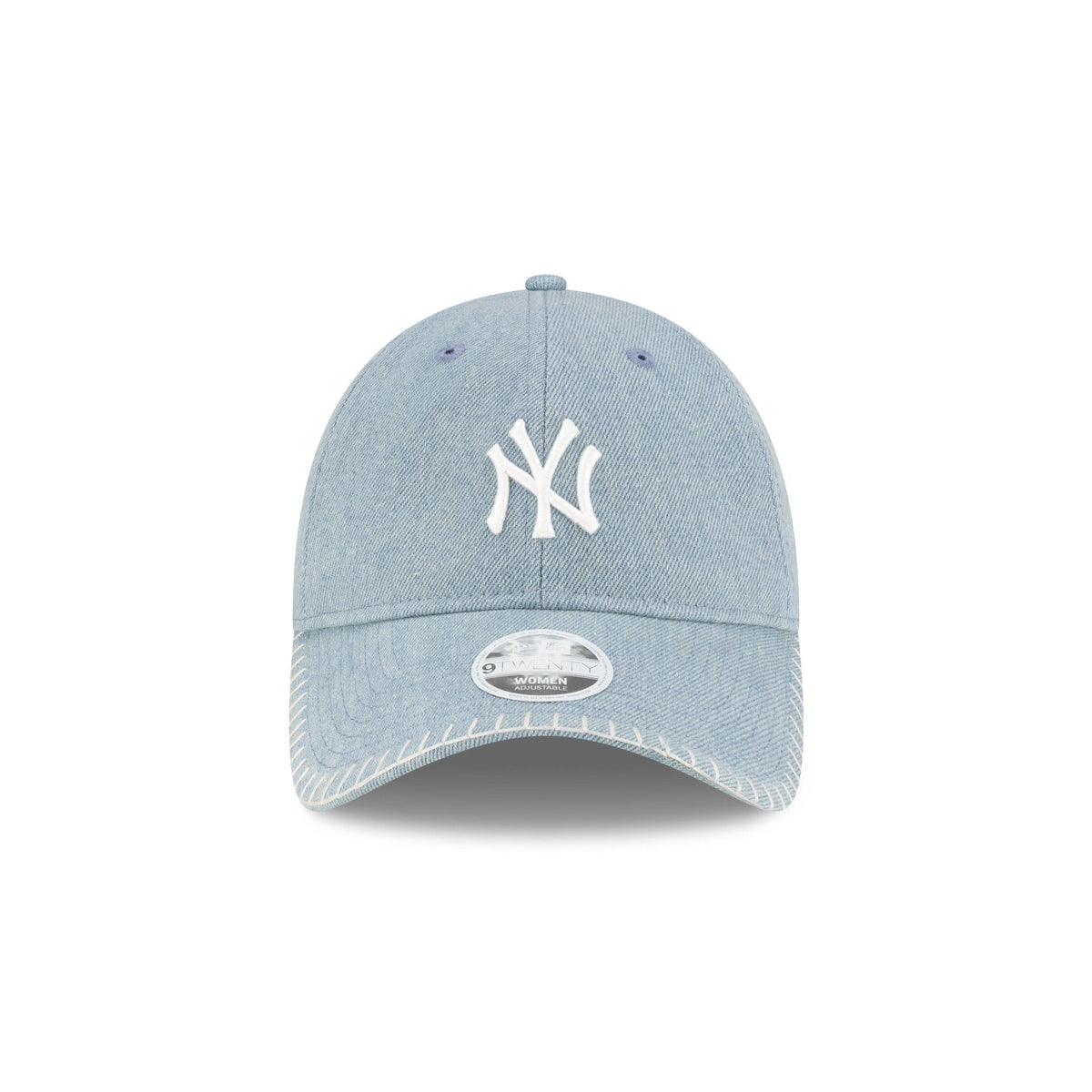 New York Yankees Light Blue Denim Stitch Women's 9TWENTY Adjustable Hat