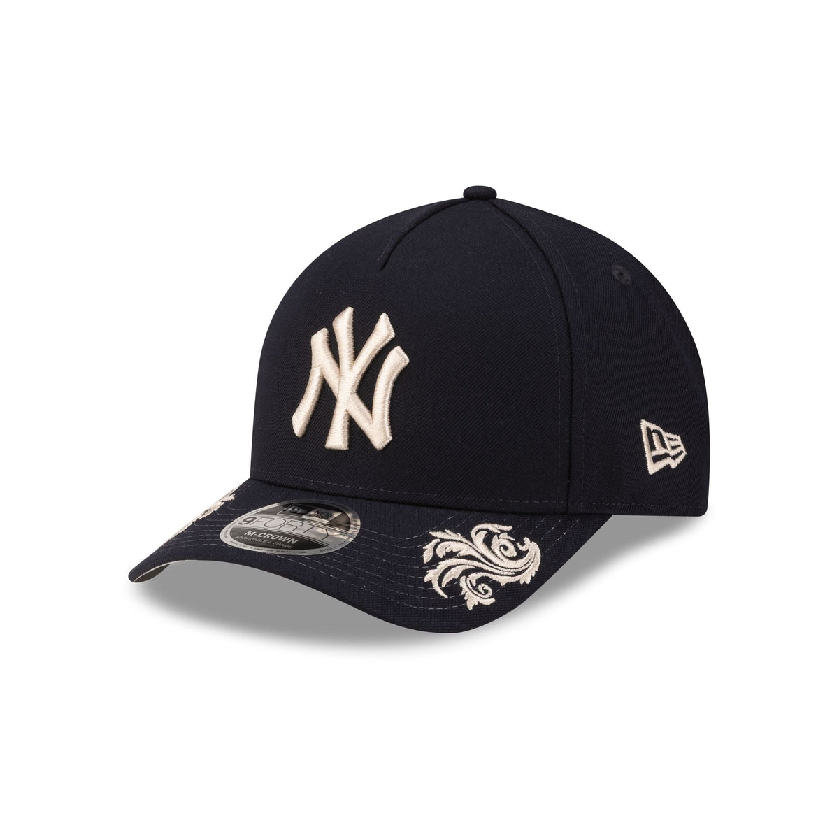 New York Yankees Script 9FORTY M-Crown A-Frame Snapback Hat