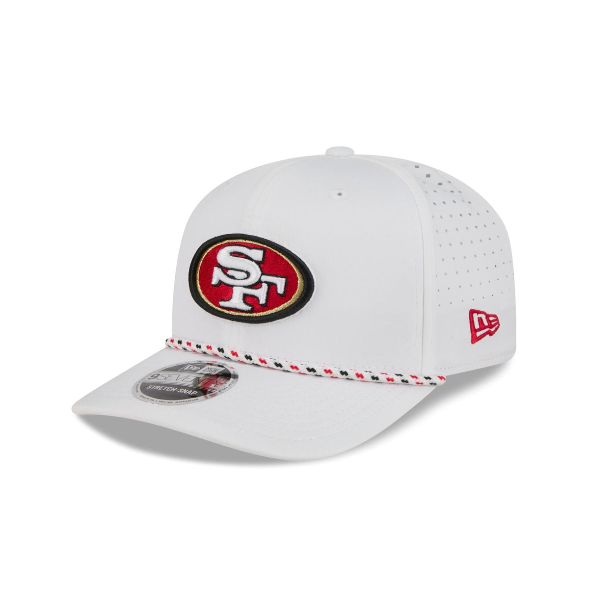 San Francisco 49ers Optic White Performance Rope 9SEVENTY Stretch-Snap Hat