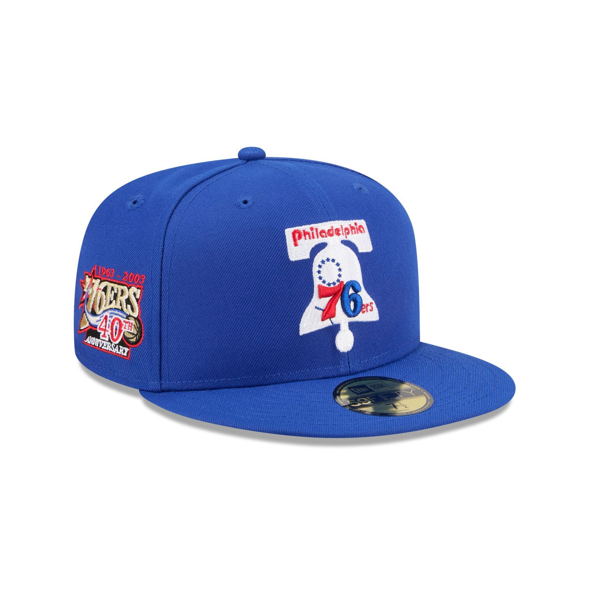 Philadelphia 76ers 1963-1976 Hardwood Classics Sidepatch 59FIFTY Fitted Hat