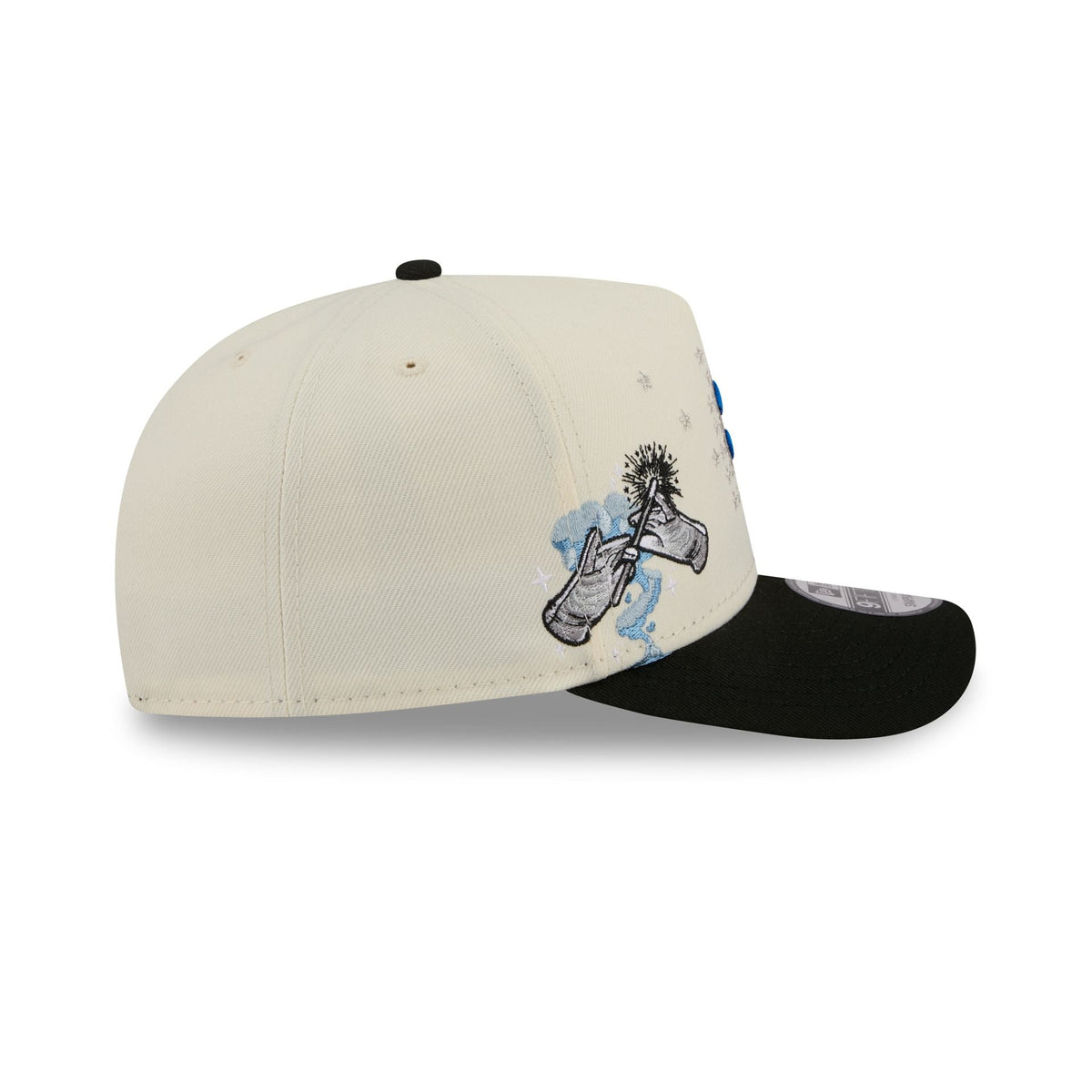 Orlando Magic 1989-1999 Hardwood Classics Chrome White 9FIFTY A-Frame Snapback Hat