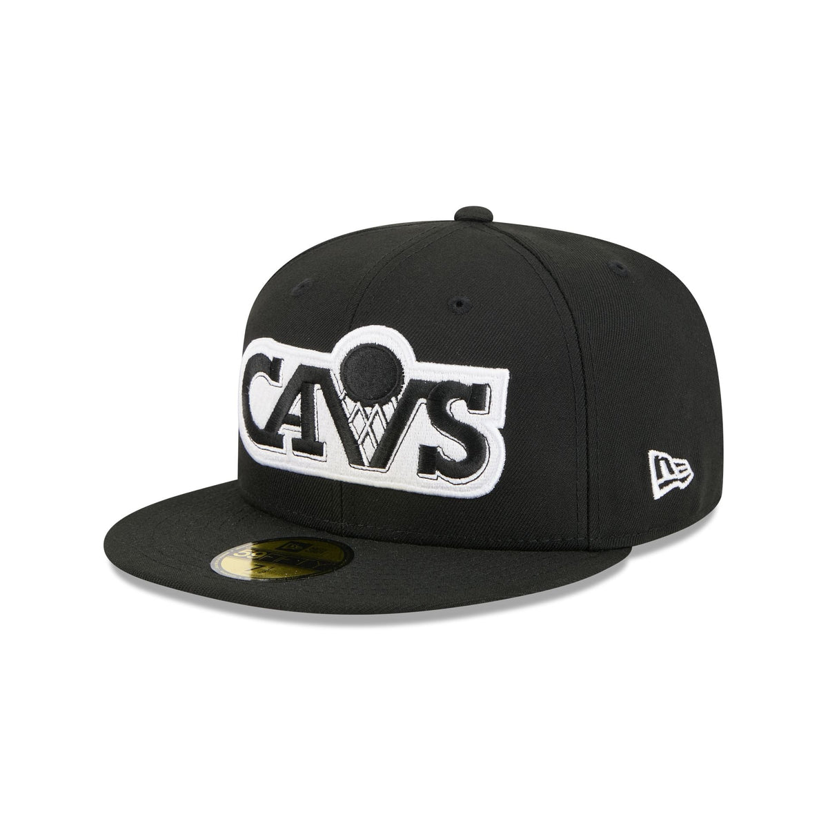 Cleveland Cavaliers 1983-1993 Hardwood Classics Black 59FIFTY Fitted Hat