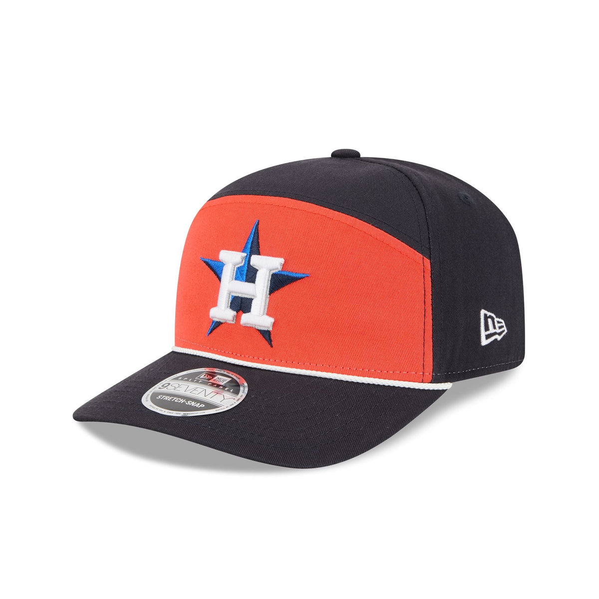 Houston Astros Split Panel 9SEVENTY Stretch-Snap Hat