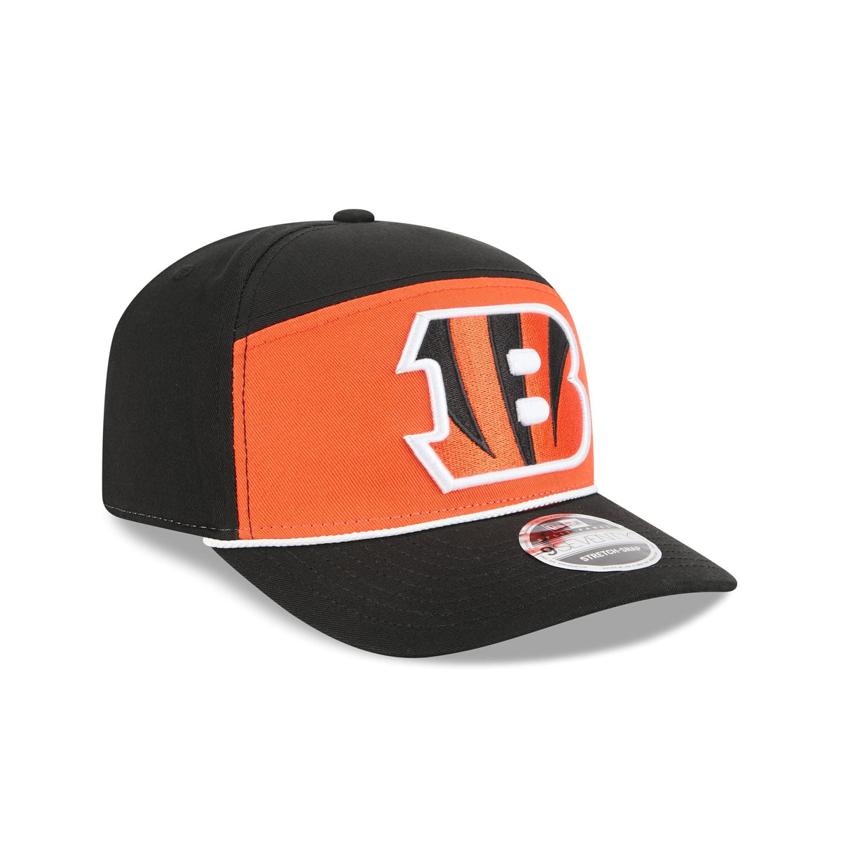 Cincinnati Bengals Split Panel 9SEVENTY Stretch-Snap Hat
