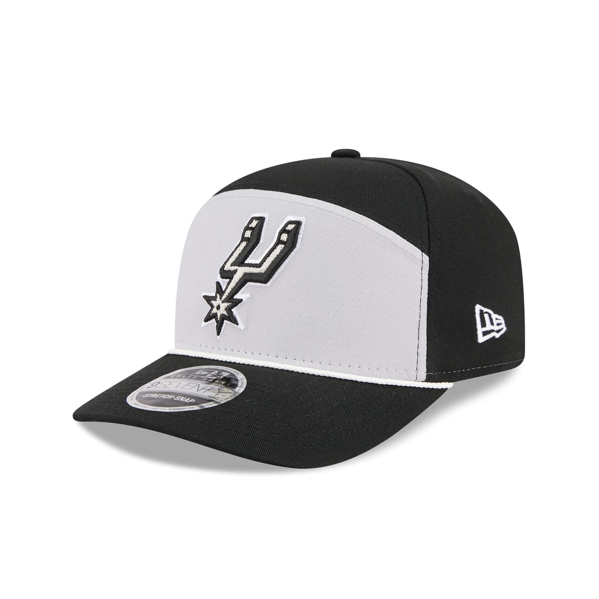 San Antonio Spurs Split Panel 9SEVENTY Stretch-Snap Hat