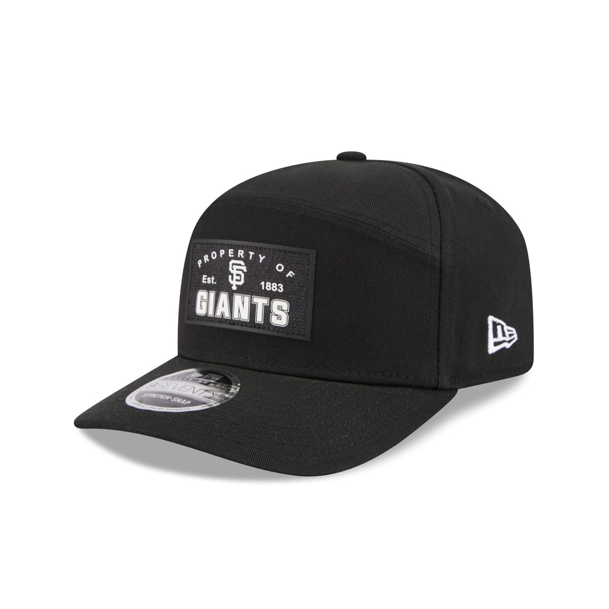 San Francisco Giants Property of Patch Split Panel 9SEVENTY Stretch-Snap Hat