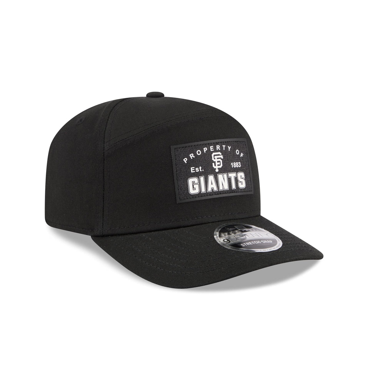 San Francisco Giants Property of Patch Split Panel 9SEVENTY Stretch-Snap Hat