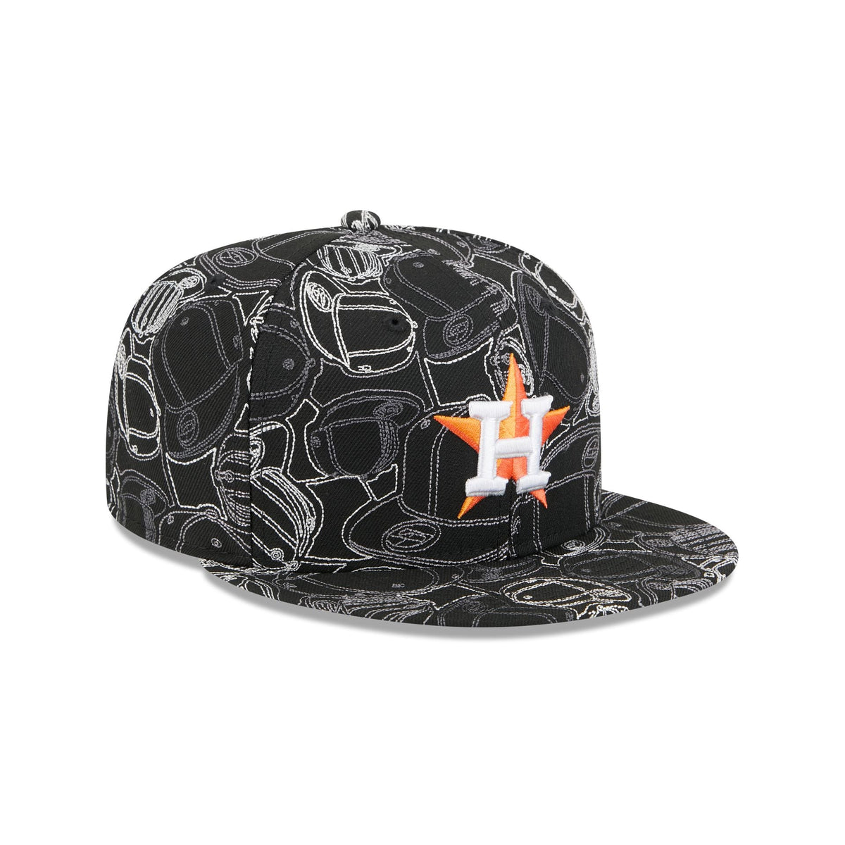 Houston Astros Cap Scramble 59FIFTY Fitted Hat
