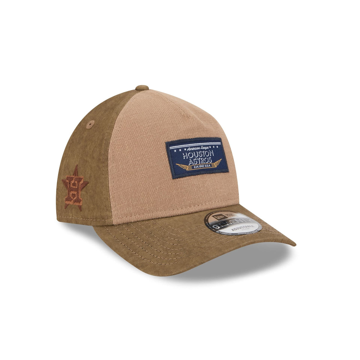 Houston Astros Utility Linen 9TWENTY A-Frame Adjustable Hat