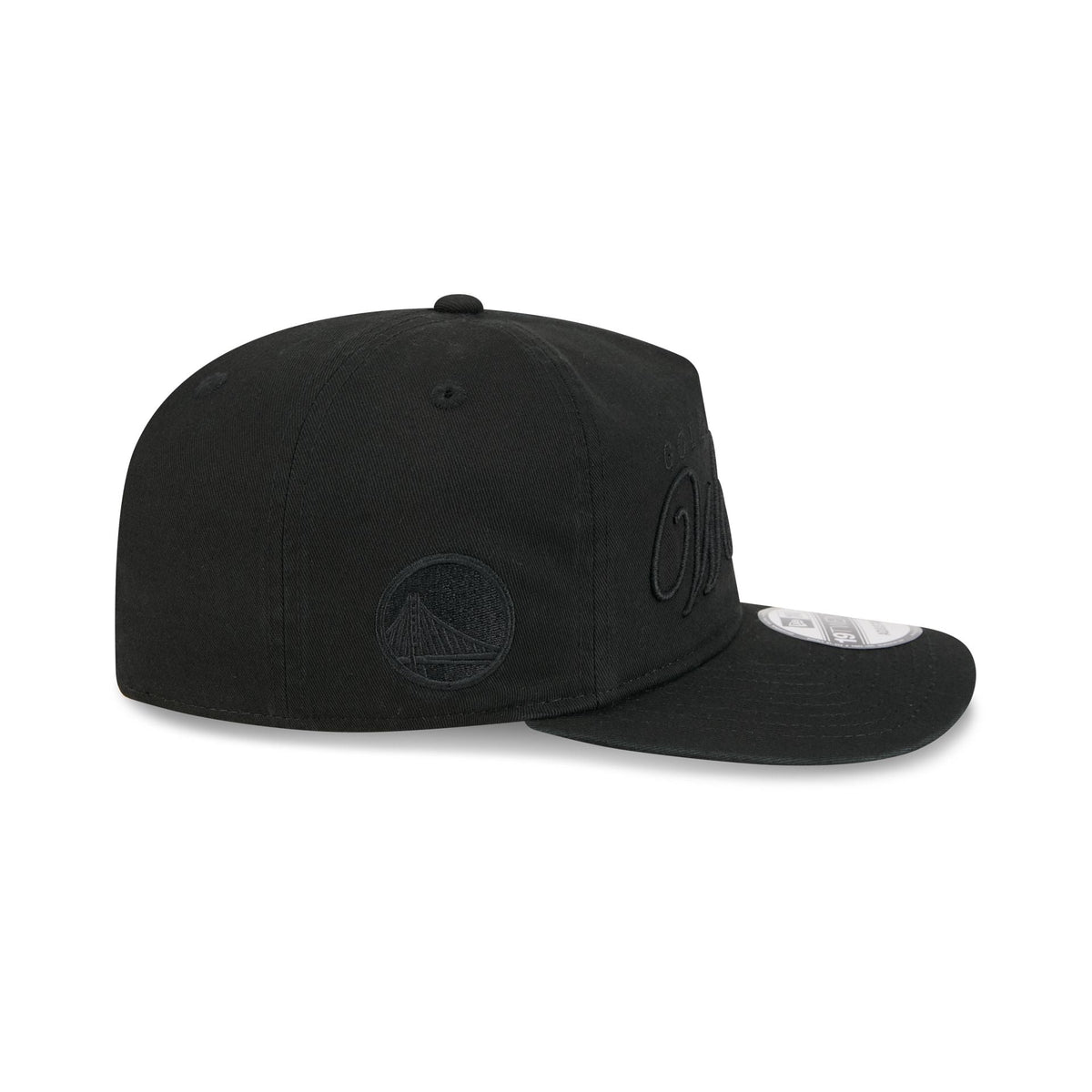 Golden State Warriors All Black Scripted 19TWENTY Adjustable Hat