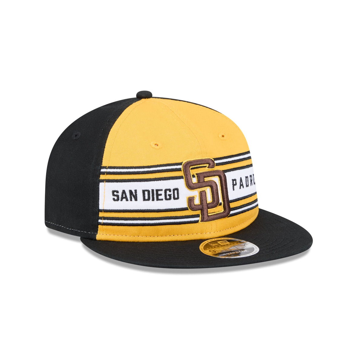 San Diego Padres Team Stripes Retro Crown 9FIFTY Snapback Hat