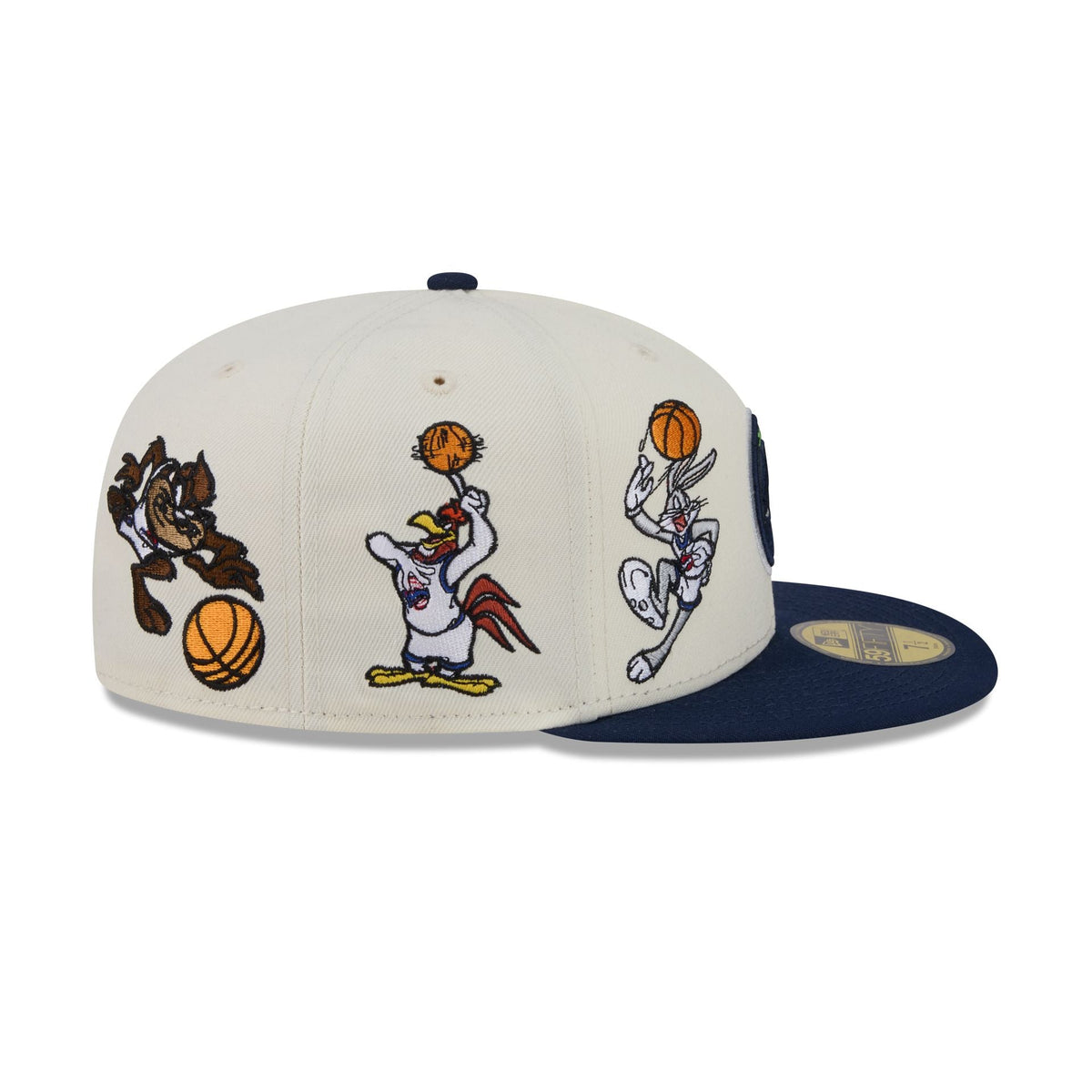 Space Jam x Minnesota Timberwolves Tune Squad Chrome White 59FIFTY Fitted Hat