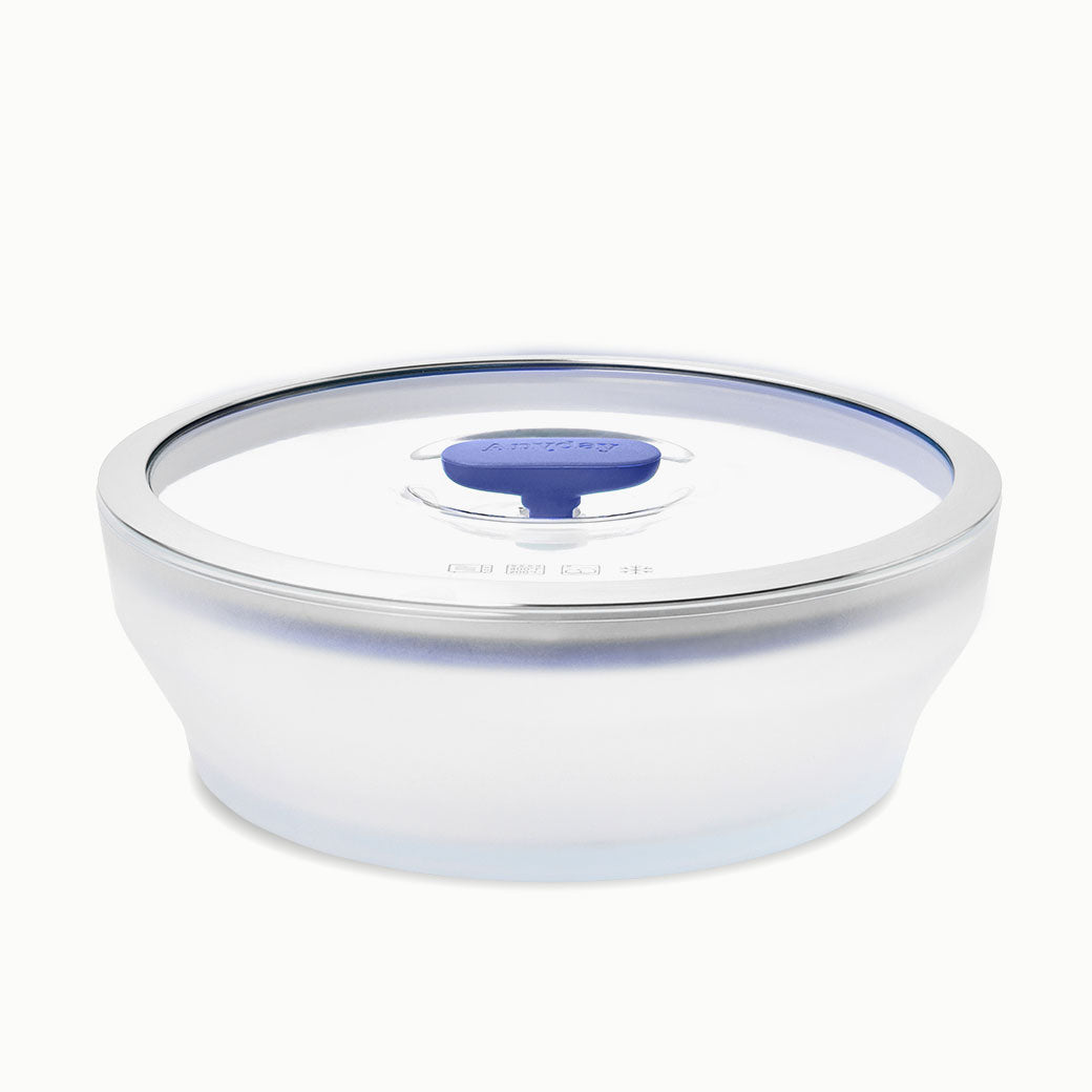 7-Cup Glass Round Shallow Dish