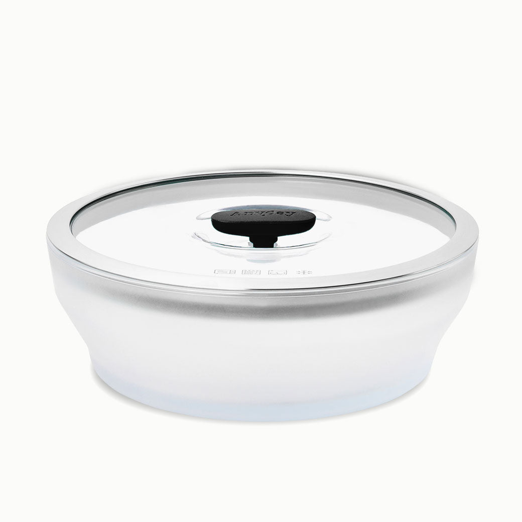 7-Cup Glass Round Shallow Dish