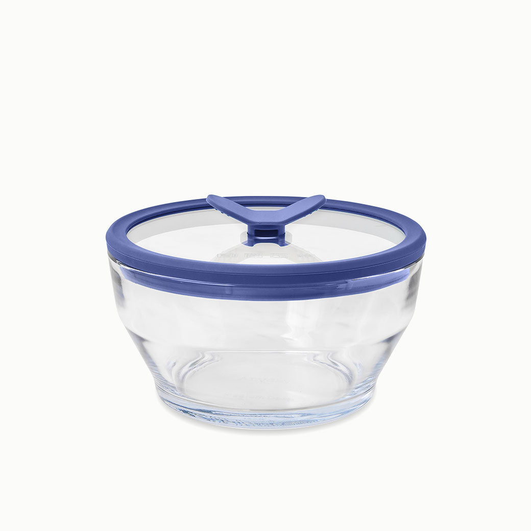4-Cup Glass Round Deep Dish
