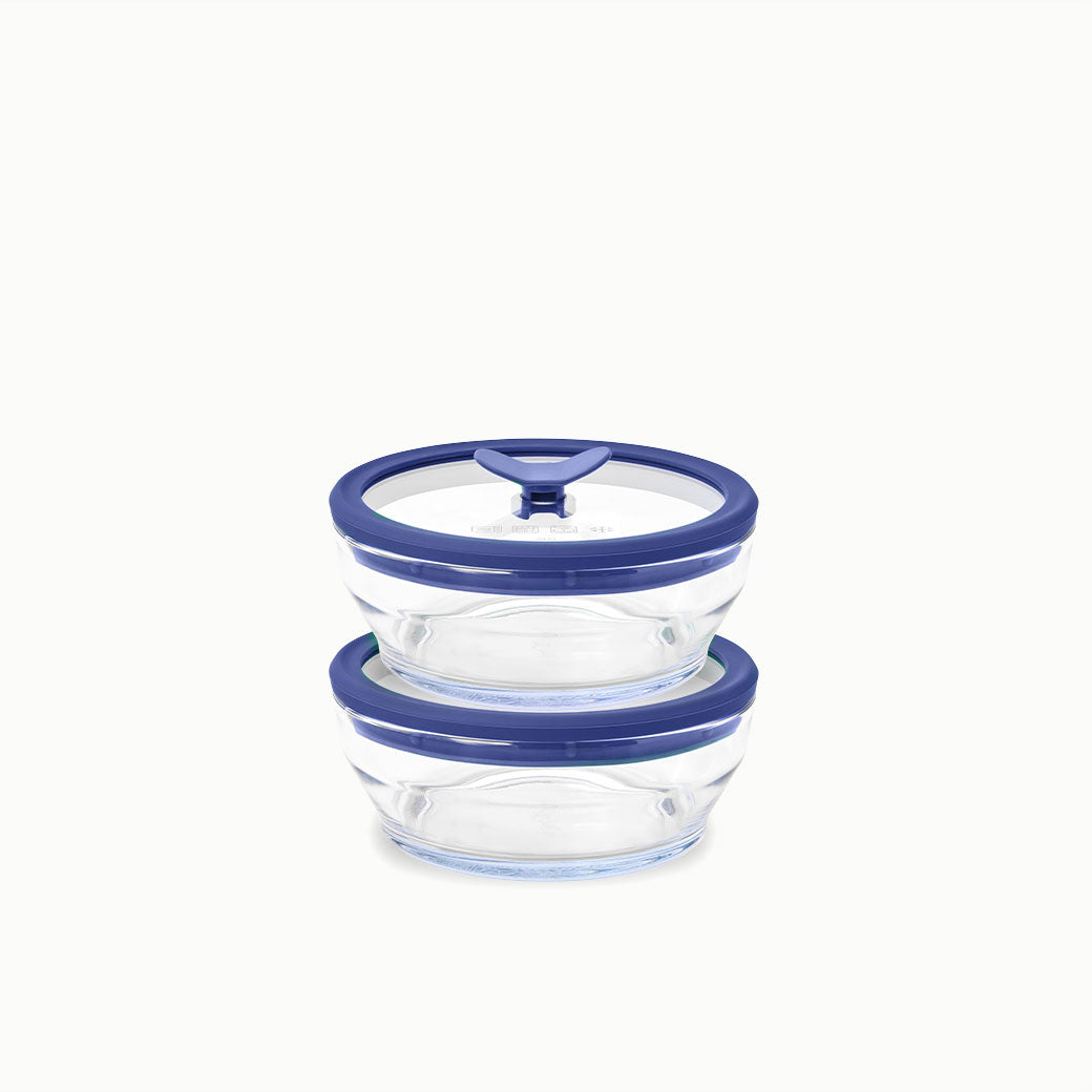 2-Cup Glass Round Dish Multipack