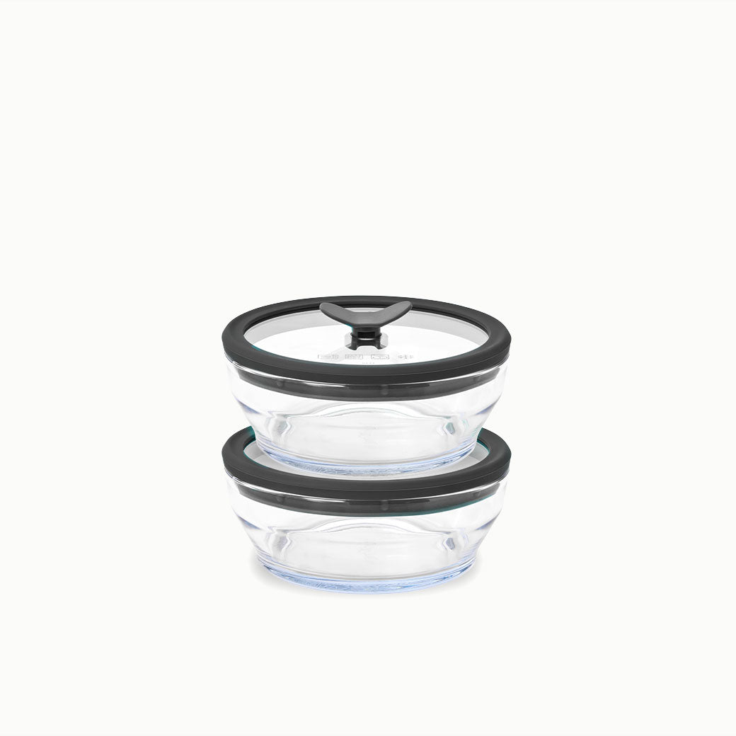 2-Cup Glass Round Dish Multipack