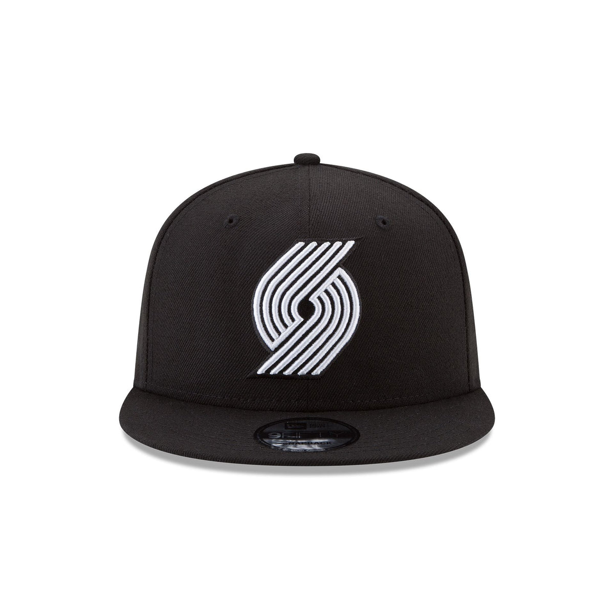 Portland Trail Blazers Basic Black & White 9FIFTY Snapback Hat
