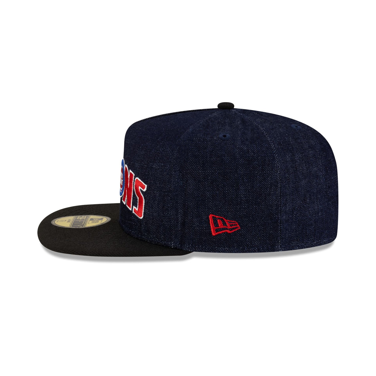 Detroit Pistons Navy Denim 59FIFTY A-Frame Fitted Hat