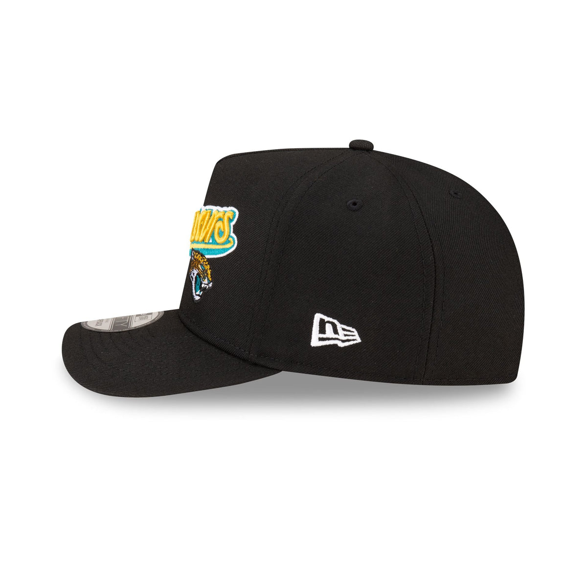 Born x Raised x Jacksonville Jaguars Script Black 9FIFTY A-Frame Snapback Hat