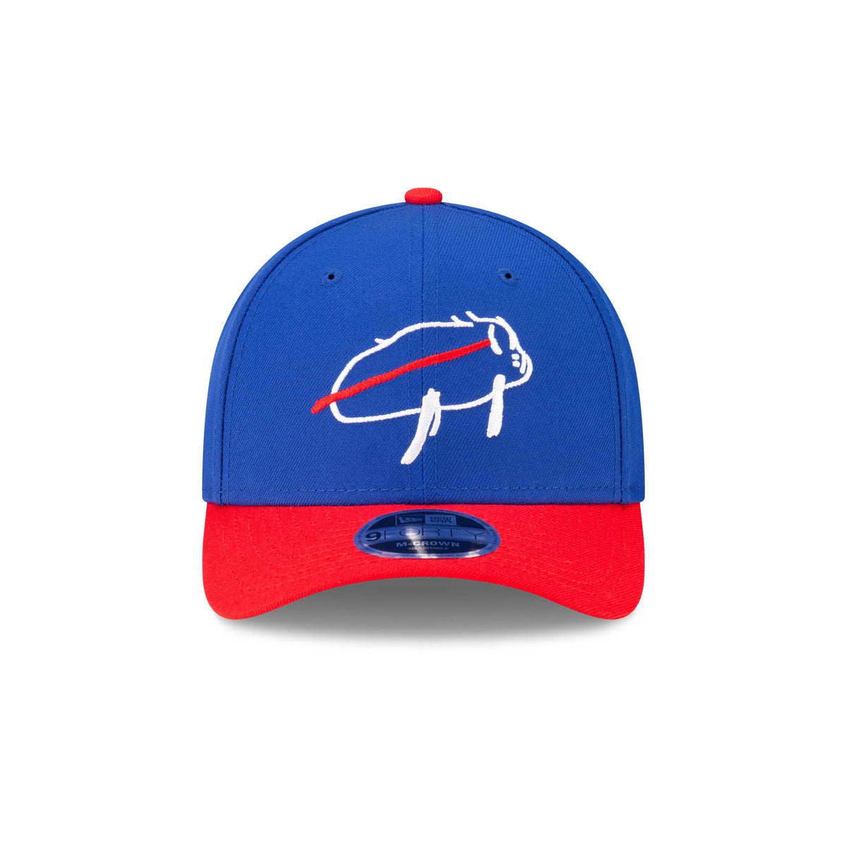Buffalo Bills Billustration Red Visor 9FORTY M-Crown Snapback Hat