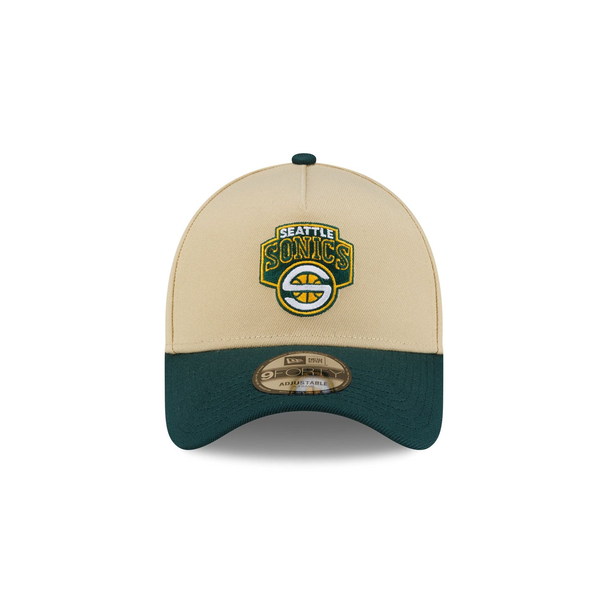 Seattle SuperSonics Hardwood Classics 2000s Gold 9FORTY A-Frame Snapback Hat