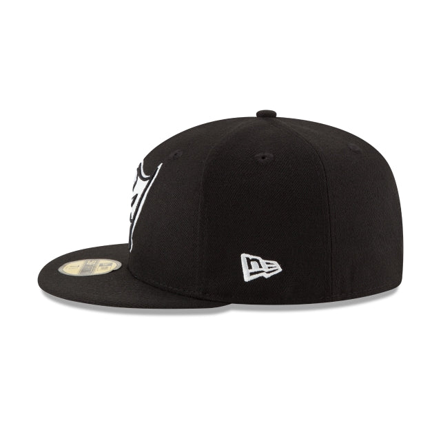 Tampa Bay Buccaneers Black & White 59FIFTY Fitted Hat