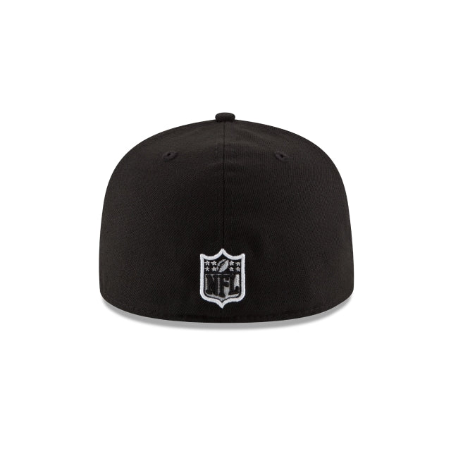 Philadelphia Eagles Black & White 59FIFTY Fitted Hat