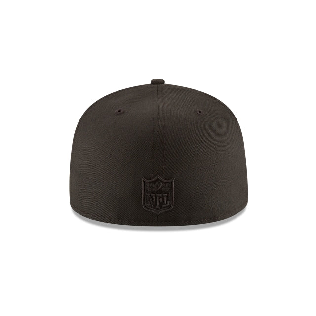Miami Dolphins Black On Black 59FIFTY Fitted Hat