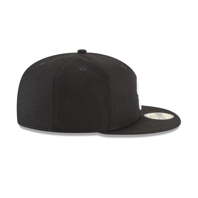 Los Angeles Dodgers Alternate Black and White Basic 59FIFTY Fitted Hat