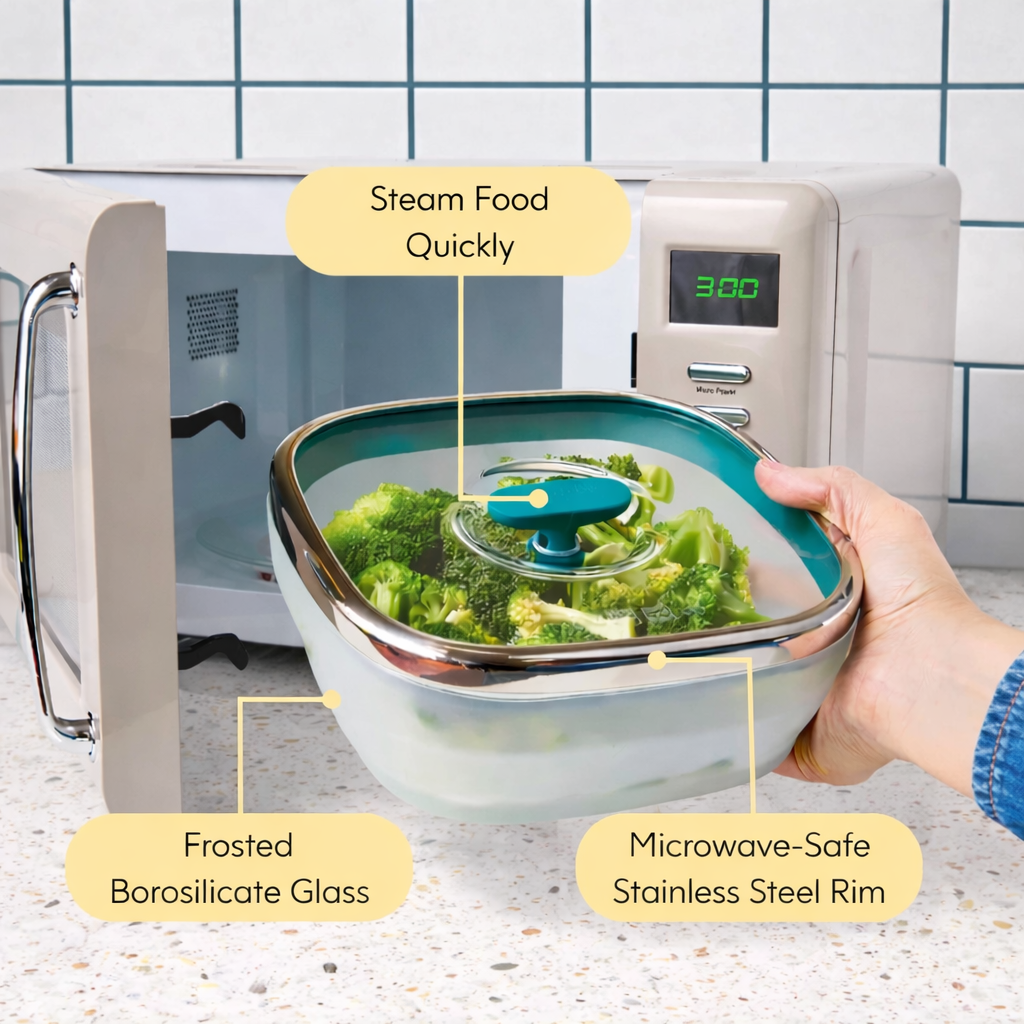 5.5-Cup Glass Square Shallow Dish