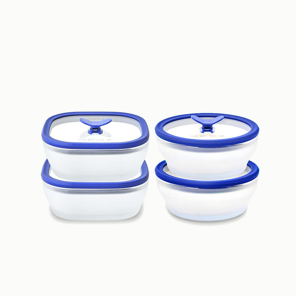 8-Piece Glass Food Storage Set
