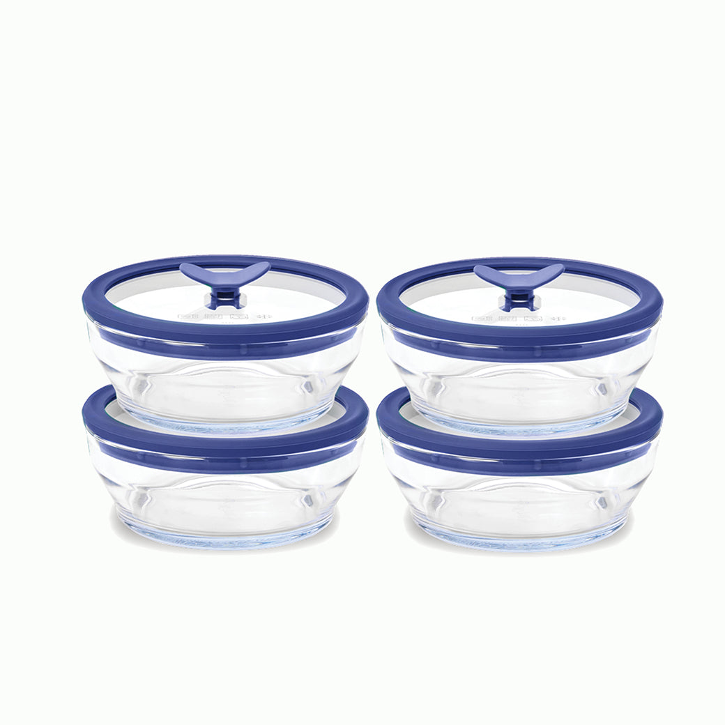 2-Cup Glass Round Dish Multipack