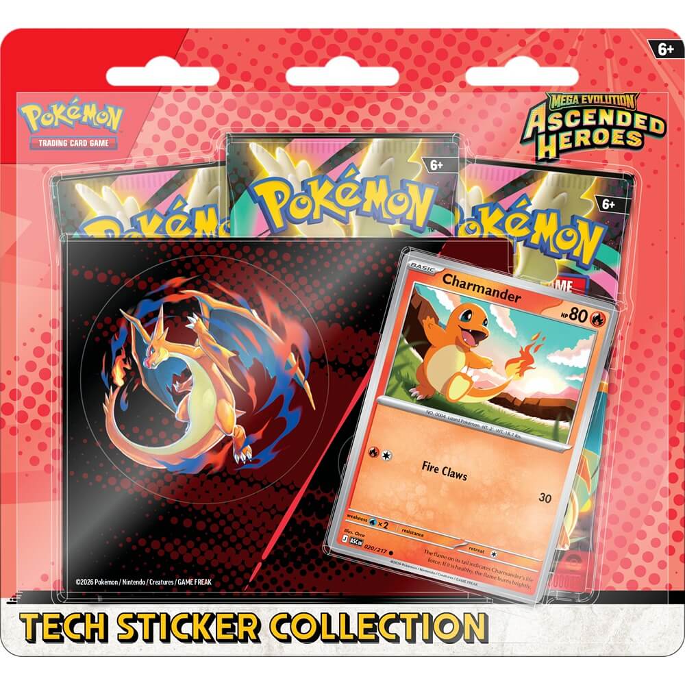 🔥2026 Christmas Gift🎄: Mega Evolution - Ascended Heroes Tech Sticker Collection (Charmander)