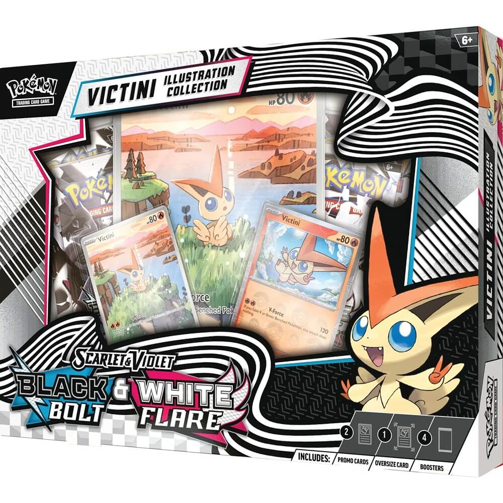 🔥2026 Christmas Gift🎄: Scarlet & Violet - Black Bolt/White Flare Unova Victini Illustration Collection