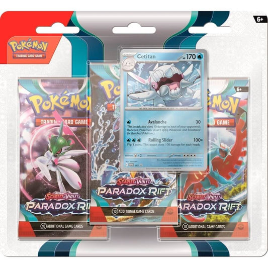 🔥2026 Christmas Gift🎄: Scarlet & Violet - Paradox Rift Three-Booster Pack Blister (Cetitan)