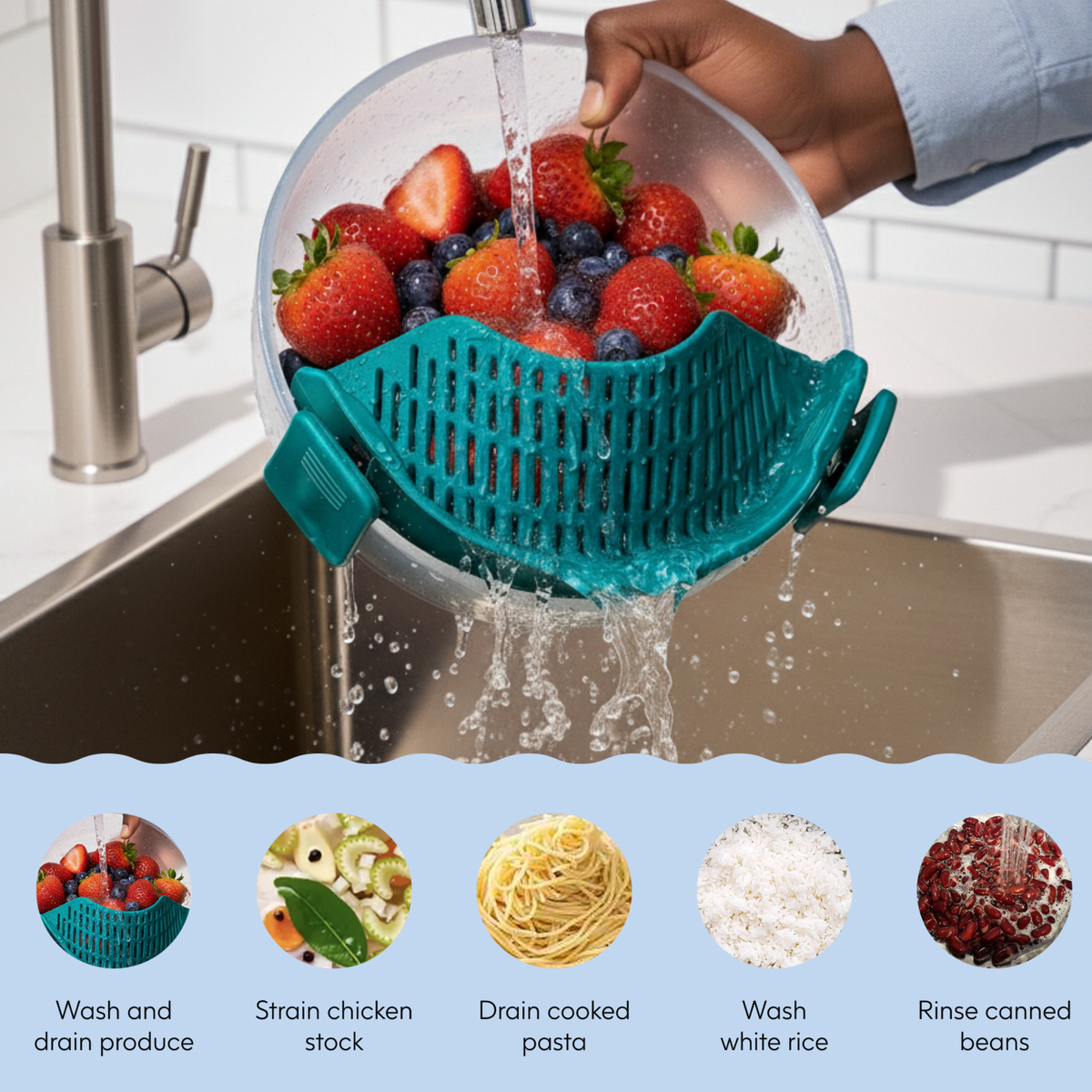 Clip-on Strainer
